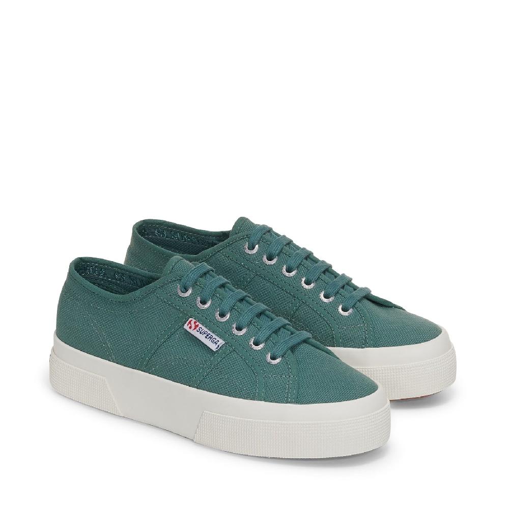 Superga 2740 PLATFORMGREEN DUSTY-FAVORIO
