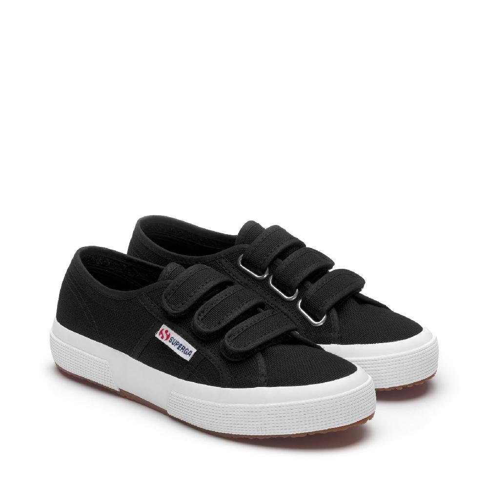 Superga 2750-COT3STRAPUBLACK-FWHITE