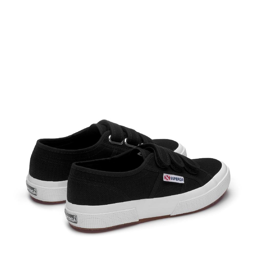 Superga 2750-COT3STRAPUBLACK-FWHITE
