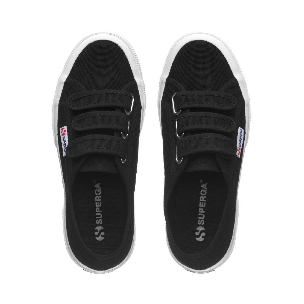 Superga 2750-COT3STRAPUBLACK-FWHITE