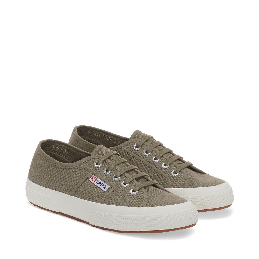 Superga 2750-COTU CLASSICGREEN SAFARI-F AVORIO