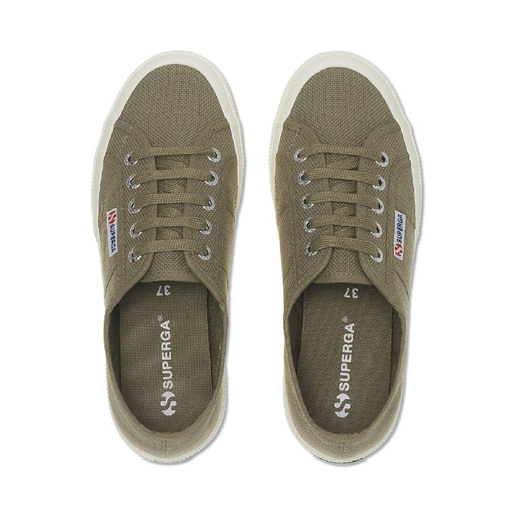Superga 2750-COTU CLASSICGREEN SAFARI-F AVORIO