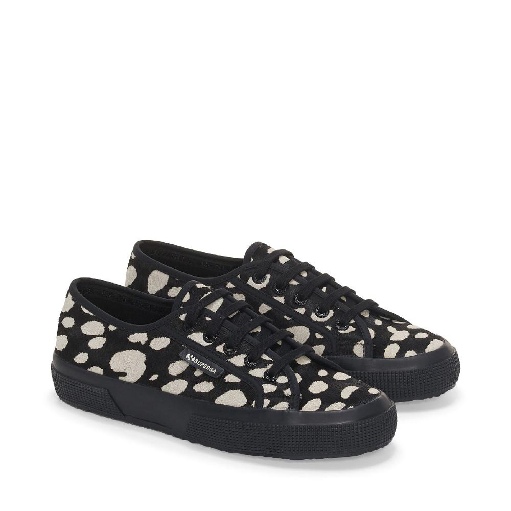 Superga 2750 DK DALMATIAN CALF HAIRBLACK-BEIGE