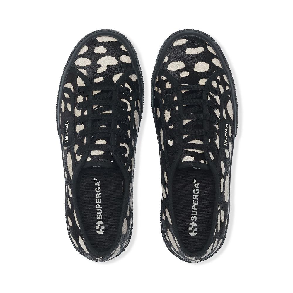 Superga 2750 DK DALMATIAN CALF HAIRBLACK-BEIGE