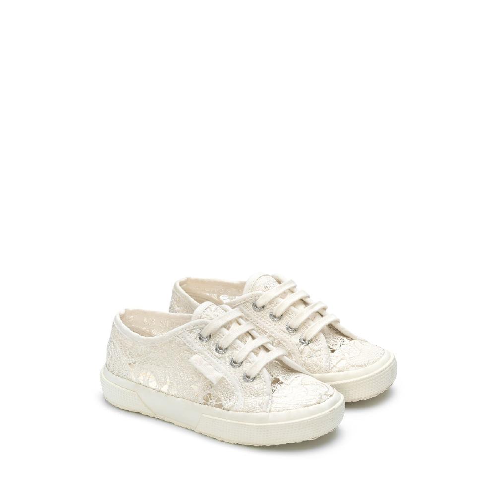 Superga 2750 KIDS MACRAMETOTAL WHITE AVORIO