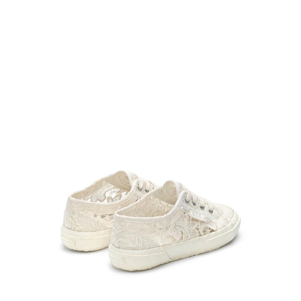 Superga 2750 KIDS MACRAMETOTAL WHITE AVORIO