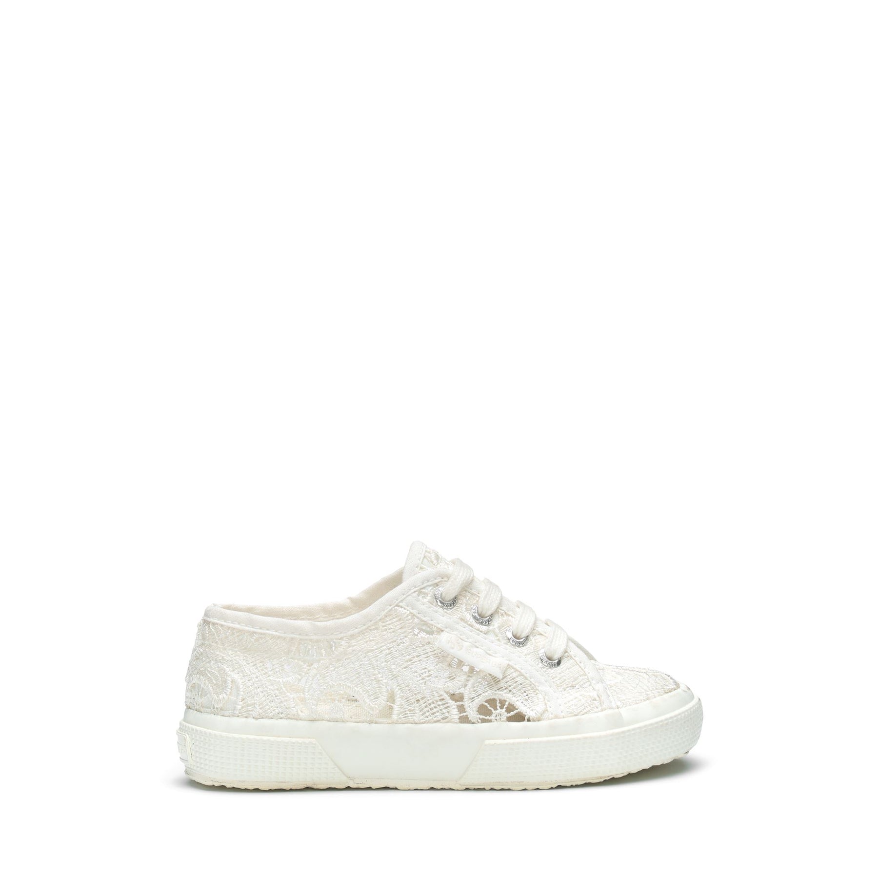 Superga 2750 KIDS MACRAMETOTAL WHITE AVORIO