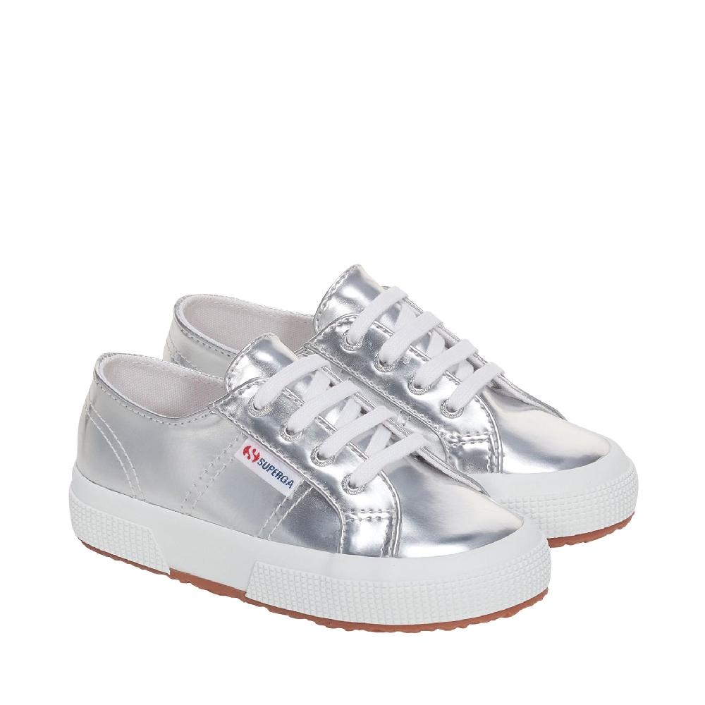 Superga 2750 KIDS MIRROR SYNTHETIC MATERIALSILVER