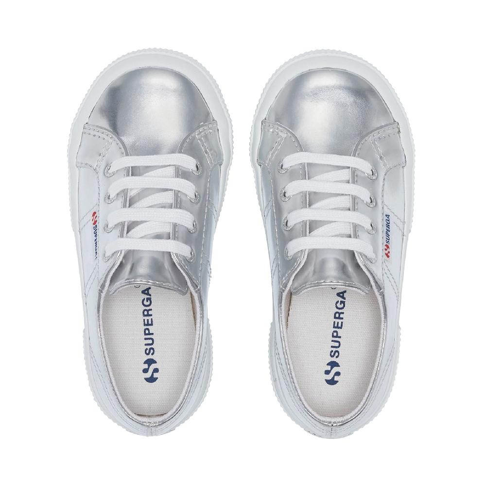 Superga 2750 KIDS MIRROR SYNTHETIC MATERIALSILVER