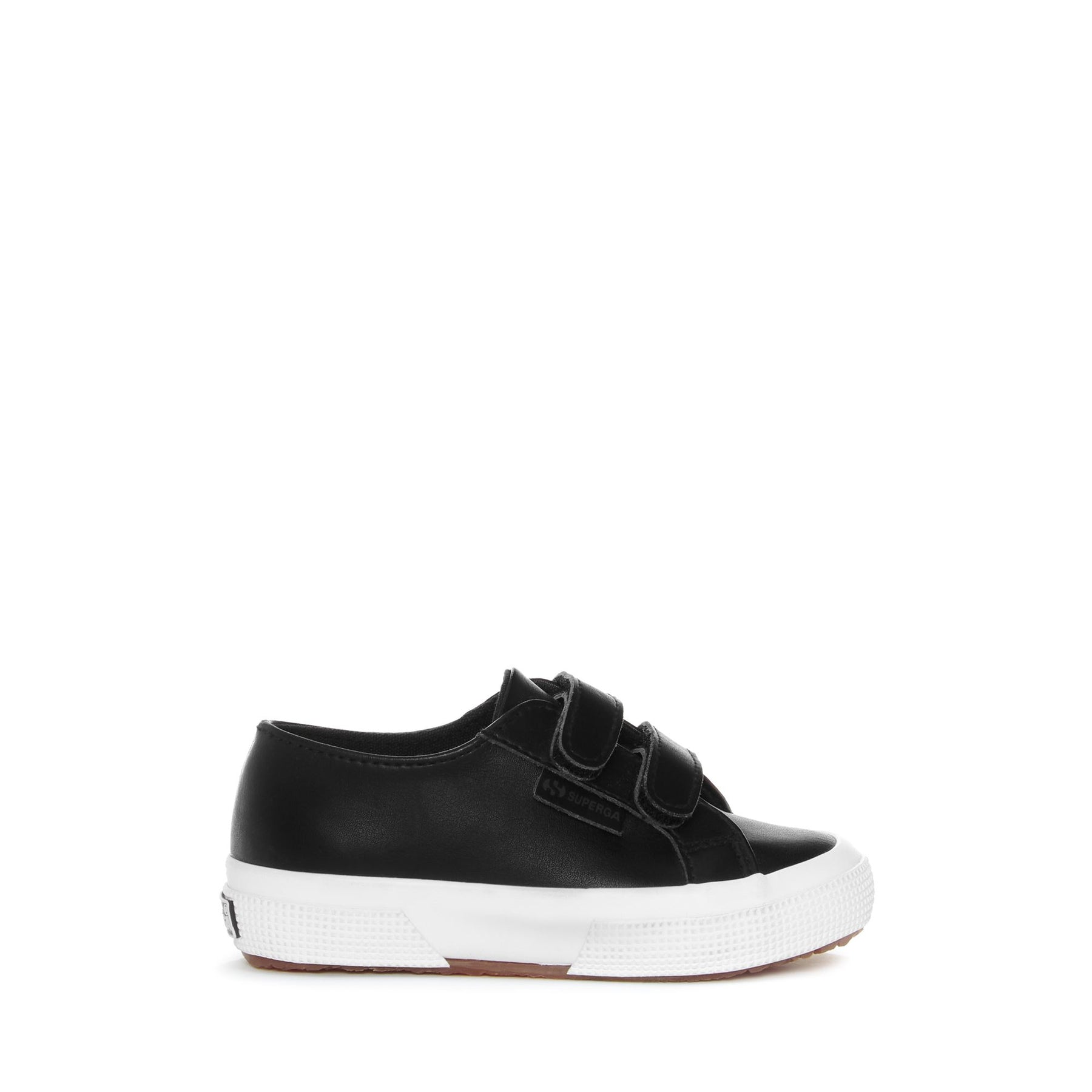 Superga 2750 KIDS STRAPS VEGAN MATERIALBLACK-WHITE