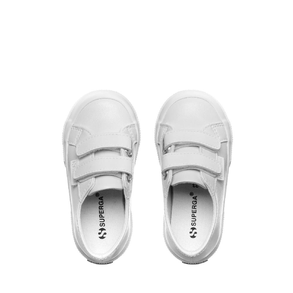 Superga 2750 KIDS STRAPS VEGAN MATERIALWHITE