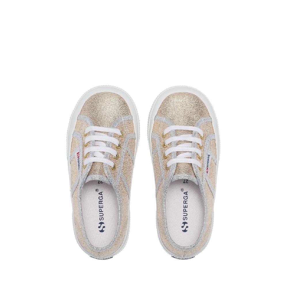 Superga 2750-LAMEJGOLD-GREY SILVER