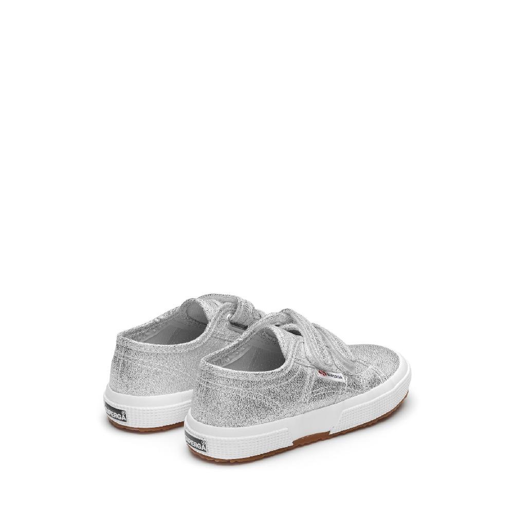 Superga 2750-LAMESTRAPJGREY SILVER