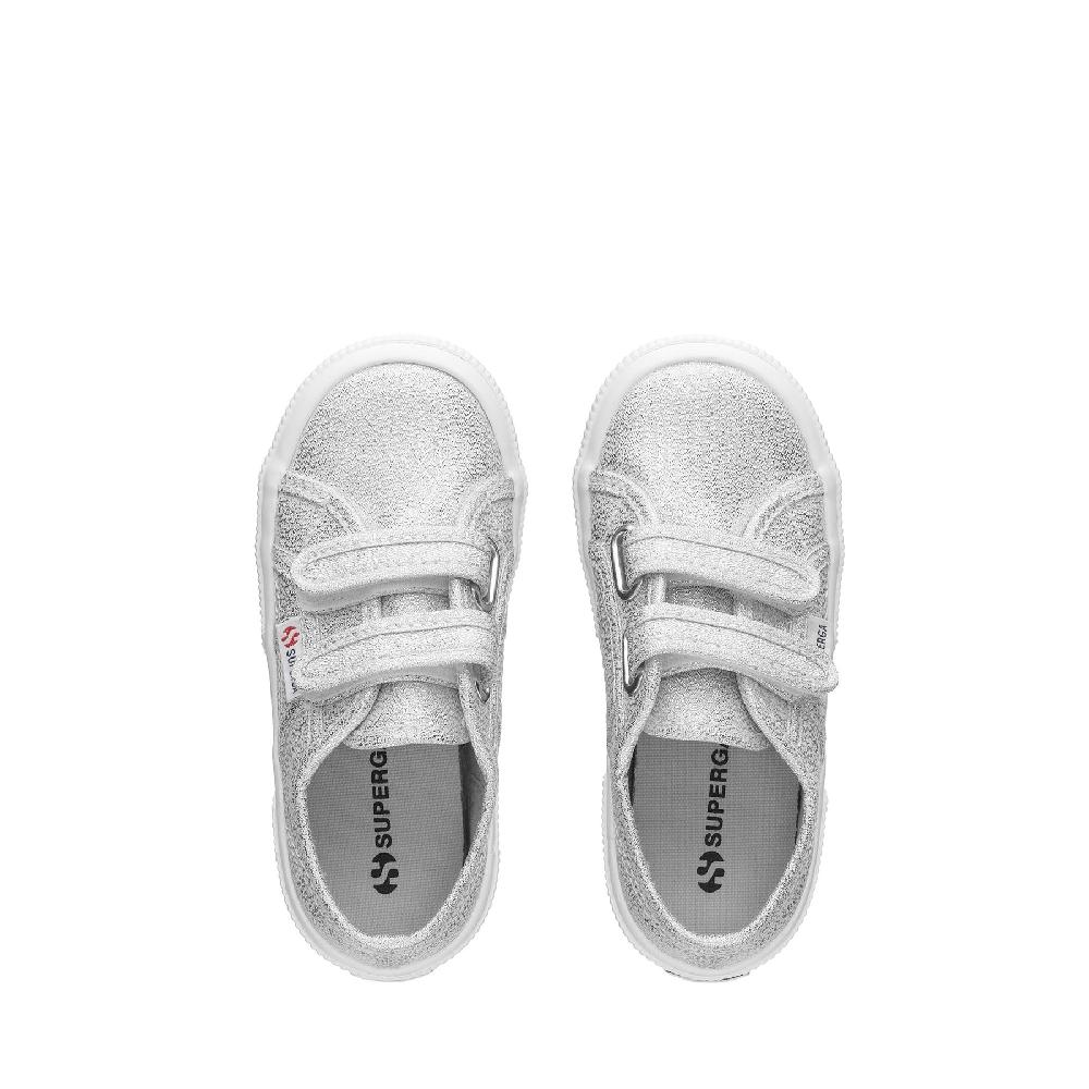 Superga 2750-LAMESTRAPJGREY SILVER