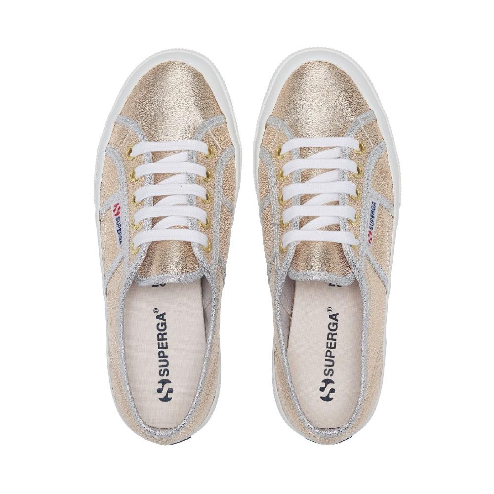 Superga 2750-LAMEWGOLD-GREY SILVER
