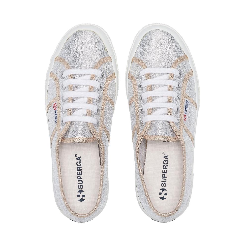 Superga 2750-LAMEWGREY SILVER-GOLD