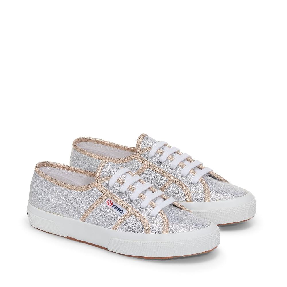 Superga 2750-LAMEWGREY SILVER-GOLD