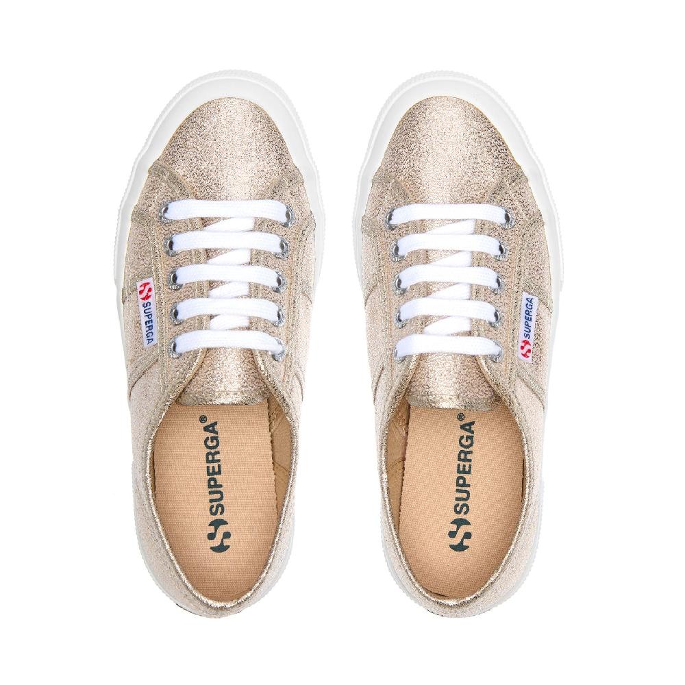 Superga 2750-LAMEWPALE GOLD