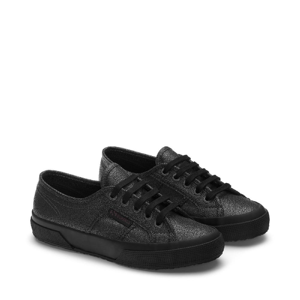Superga 2750-LAMEWTOTAL BLACK HEMATITE