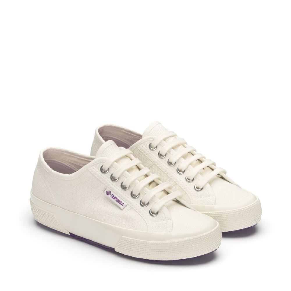 Superga 2750 OG FIORENTINAWHITE AVORIO-PURPLE