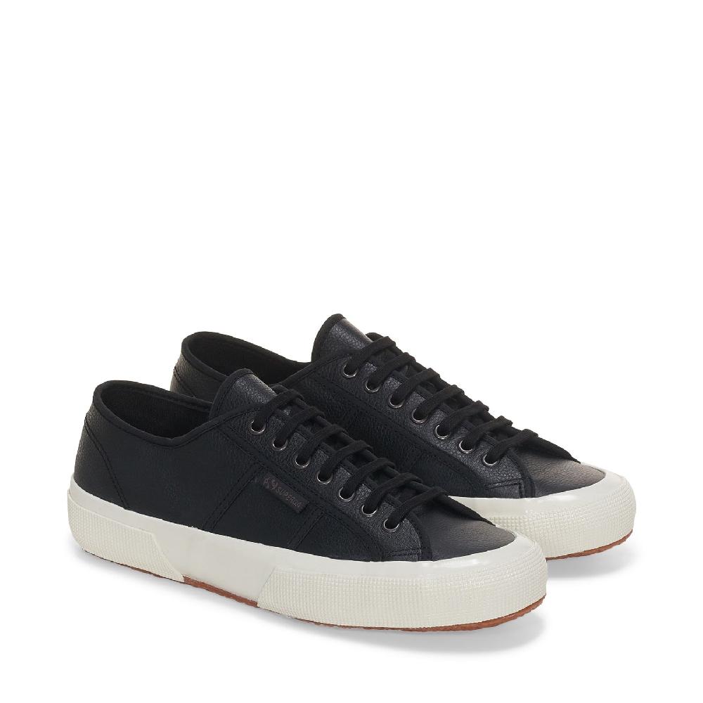 Superga 2750 OG LEATHERBLACK-F AVORIO-BLACK