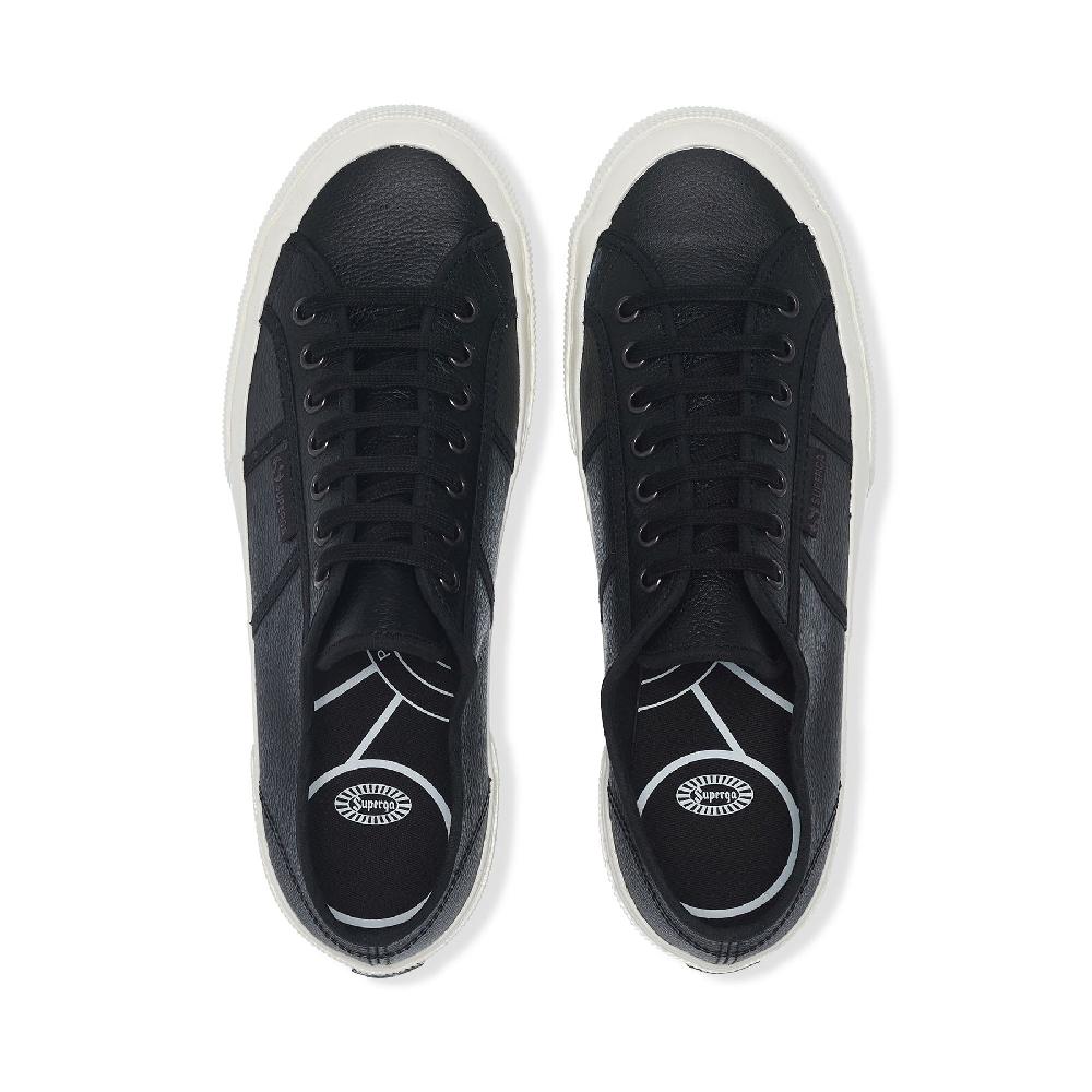 Superga 2750 OG LEATHERBLACK-F AVORIO-BLACK