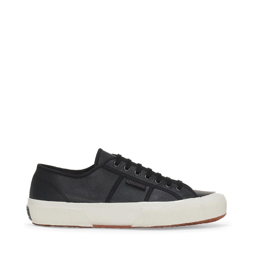 Superga 2750 OG LEATHERBLACK-F AVORIO-BLACK