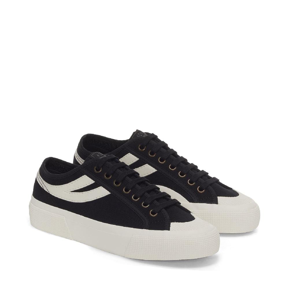 Superga 2750 PANATTA 3.0BLACK-WHITE AVORIO