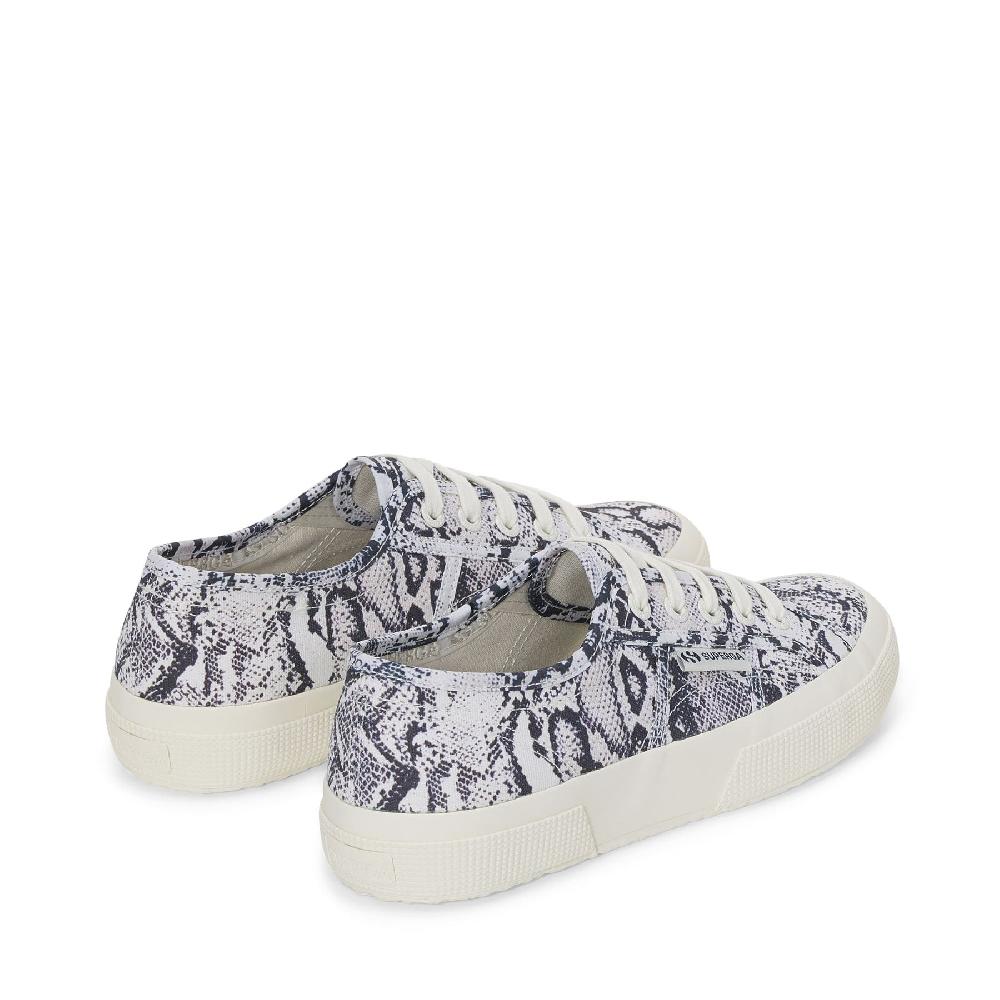 Superga 2750 PRINTWHITE AVORIO-NAVY SNAKE