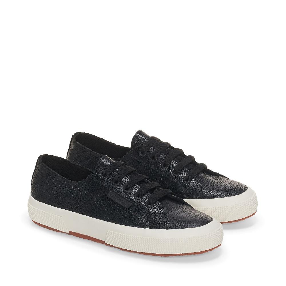Superga 2750 SNAKE LEATHERBLACK-FAVORIO