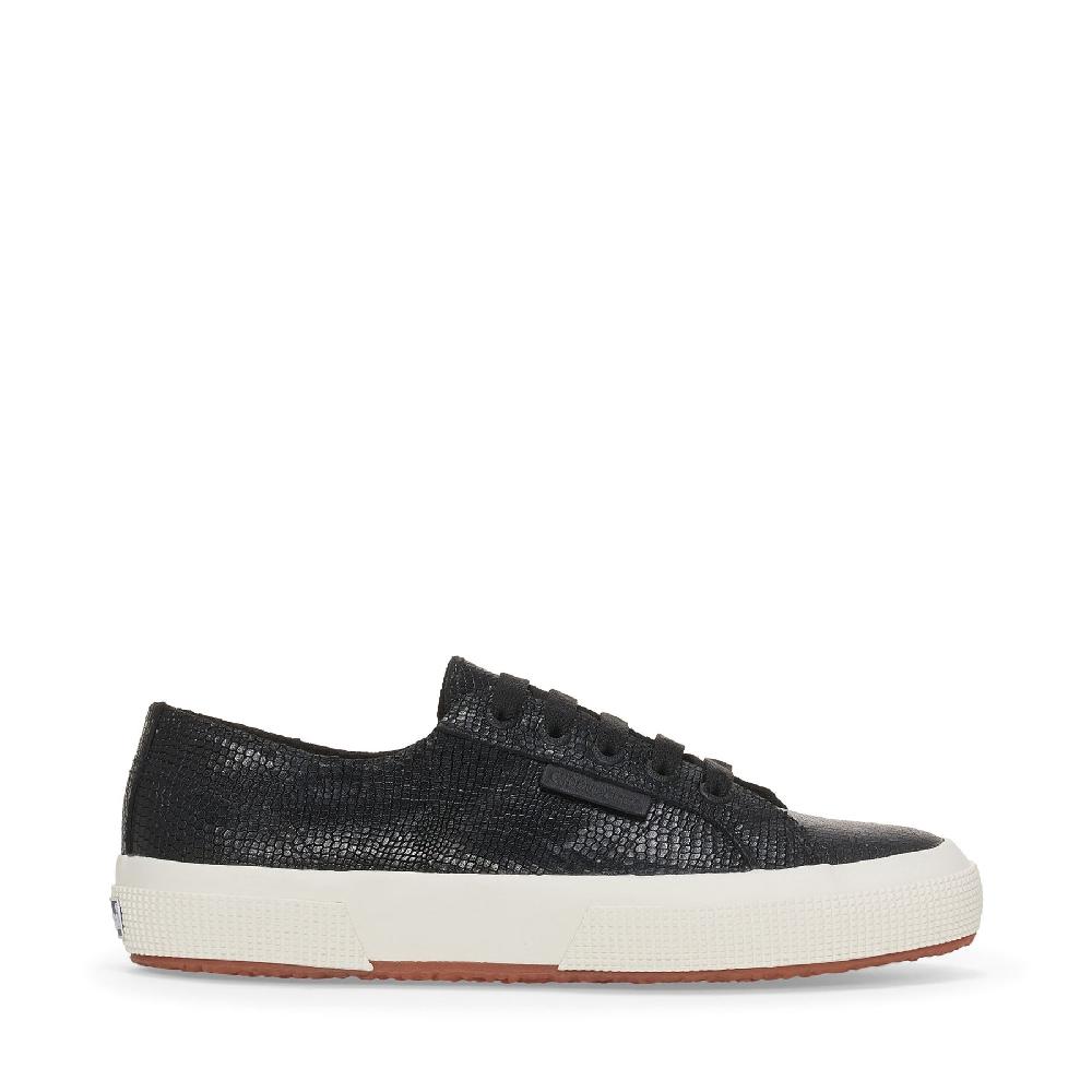 Superga 2750 SNAKE LEATHERBLACK-FAVORIO