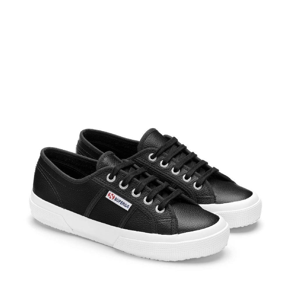 Superga 2750 TUMBLED LEATHERBLACK