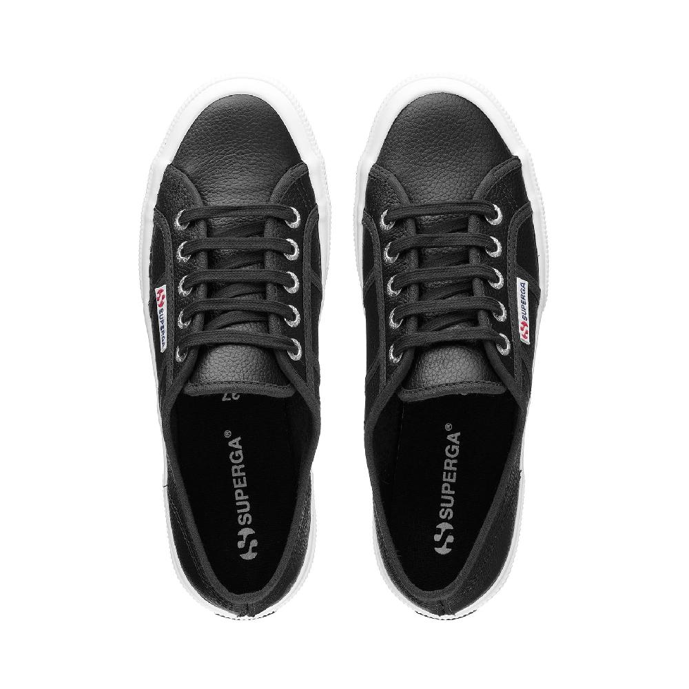 Superga 2750 TUMBLED LEATHERBLACK