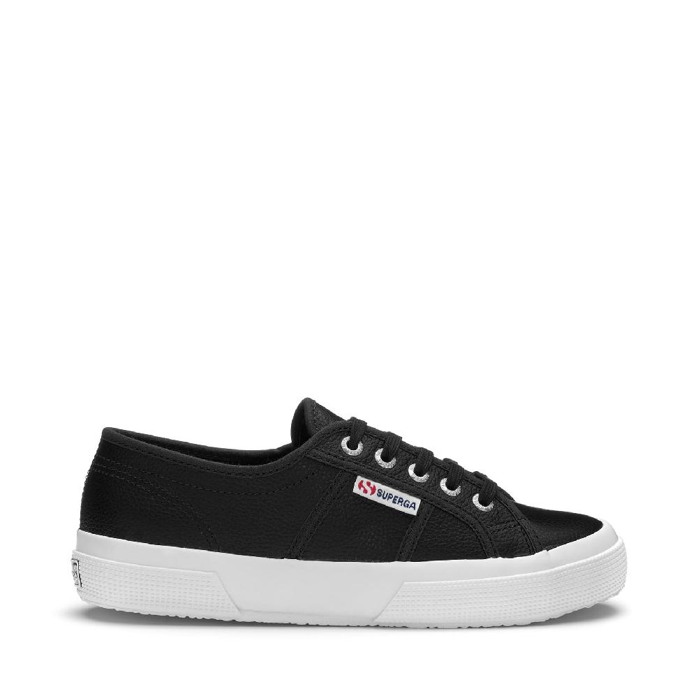 Superga 2750 TUMBLED LEATHERBLACK
