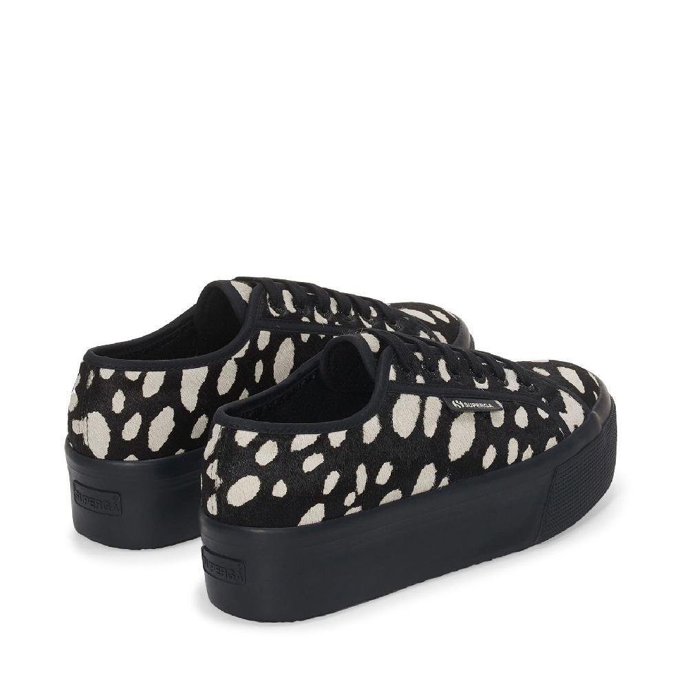 Superga 2790 DK DALMATIAN CALF HAIRBLACK-BEIGE