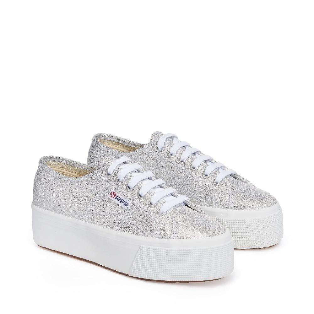 Superga 2790 PLATFORM LAMEGREY SILVER