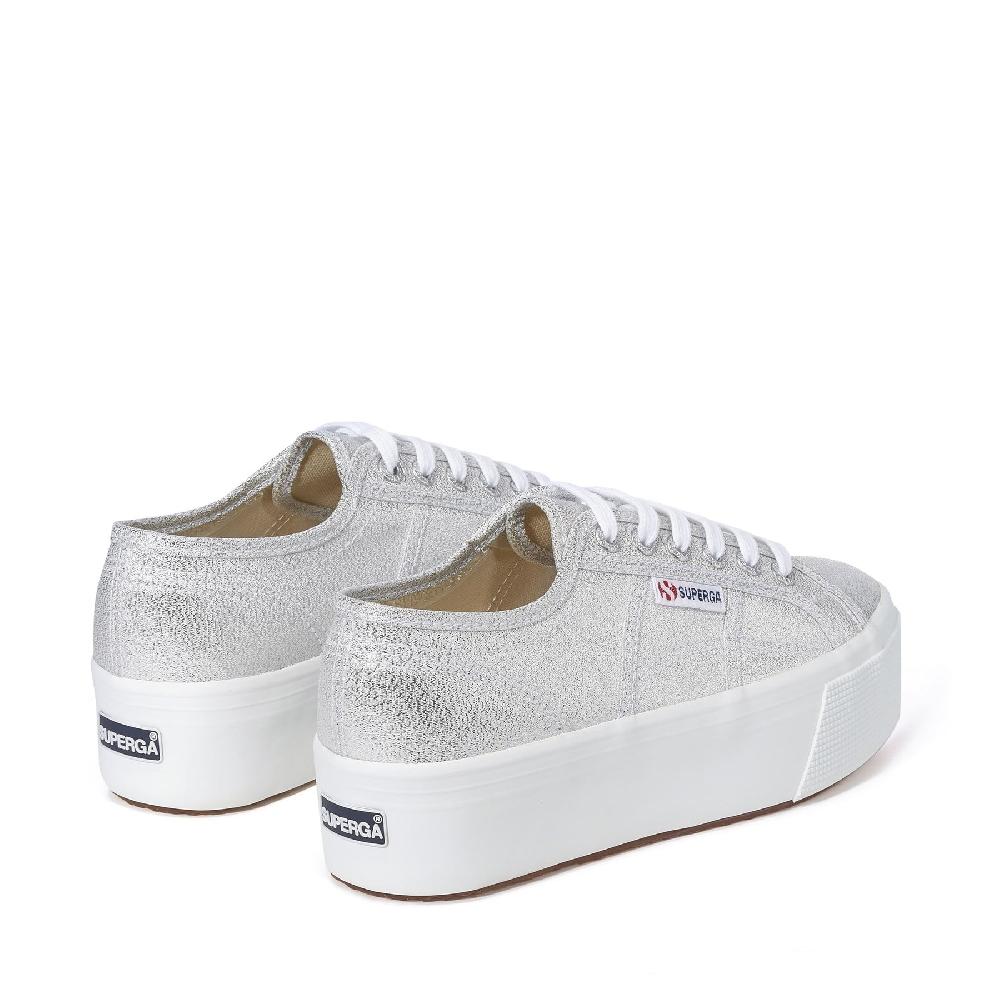 Superga 2790 PLATFORM LAMEGREY SILVER