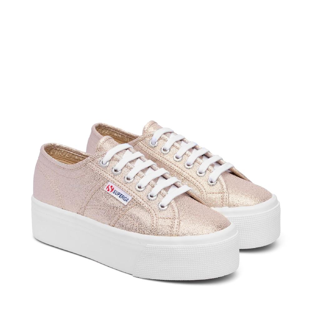 Superga 2790 PLATFORM LAMEPALE GOLD