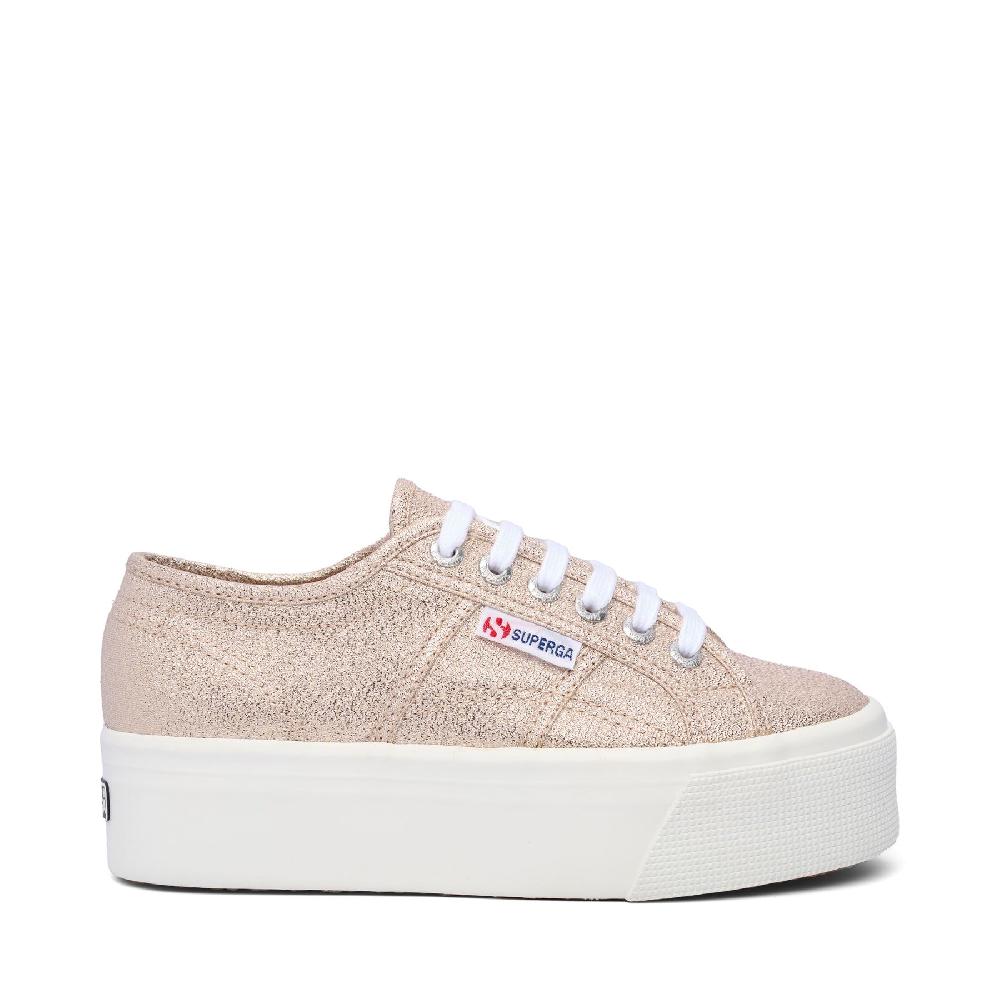 Superga 2790 PLATFORM LAMEPALE GOLD