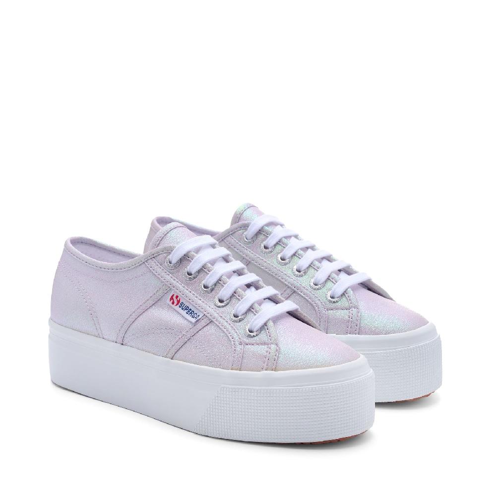 Superga 2790 PLATFORM LAMEPASTEL LILLA IRIDESCENT