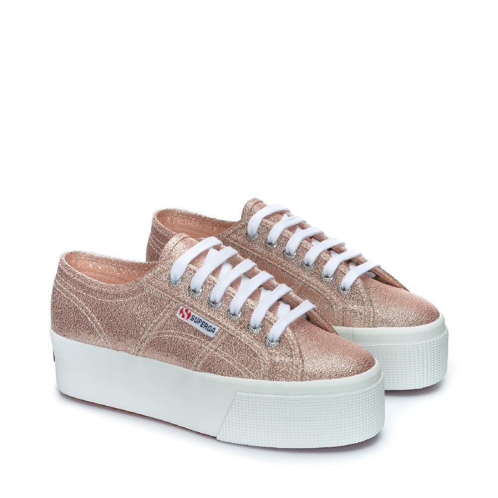 Superga 2790 PLATFORM LAMEROSE PLATINUM