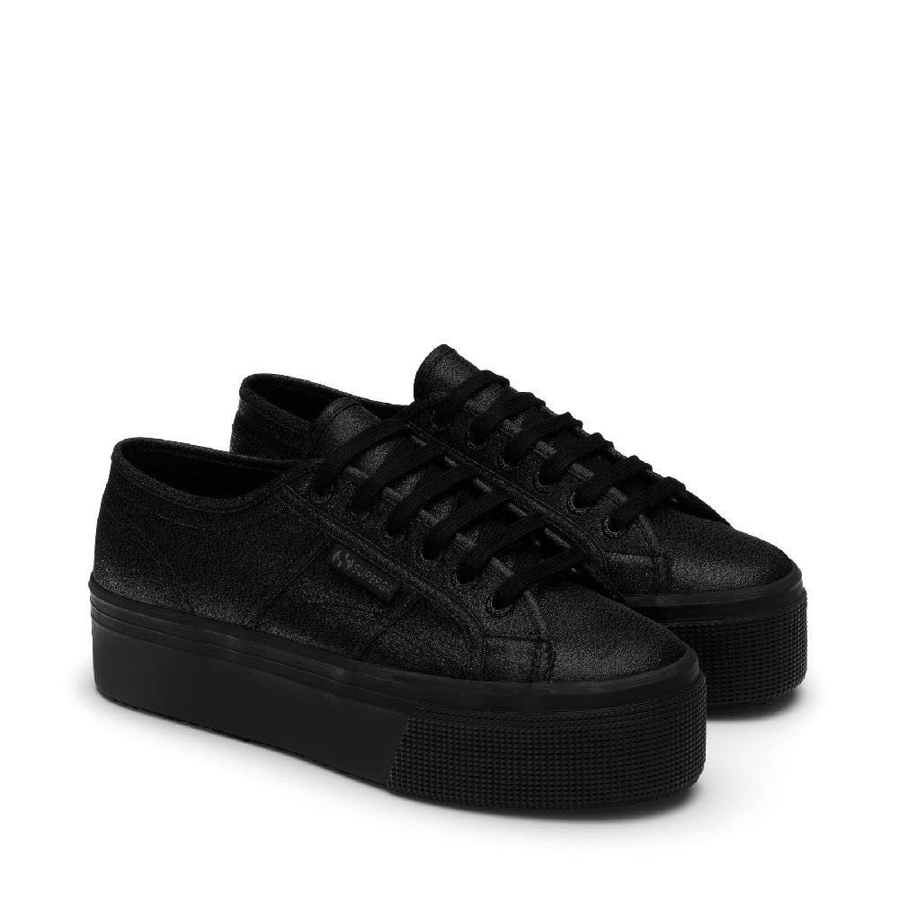 Superga 2790 PLATFORM LAMETOTAL BLACK