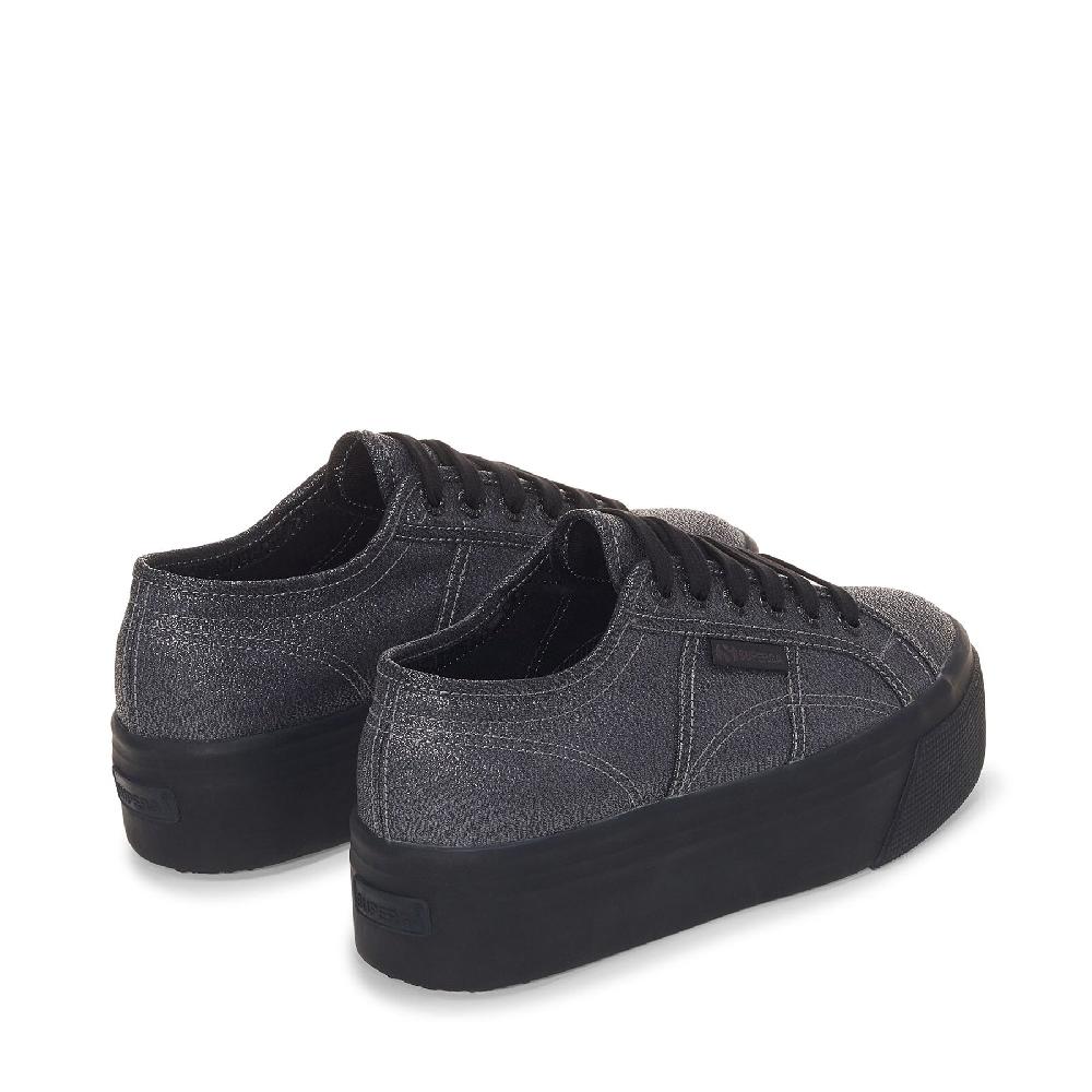 Superga 2790 PLATFORM LAMETOTAL BLACK HEMATITE