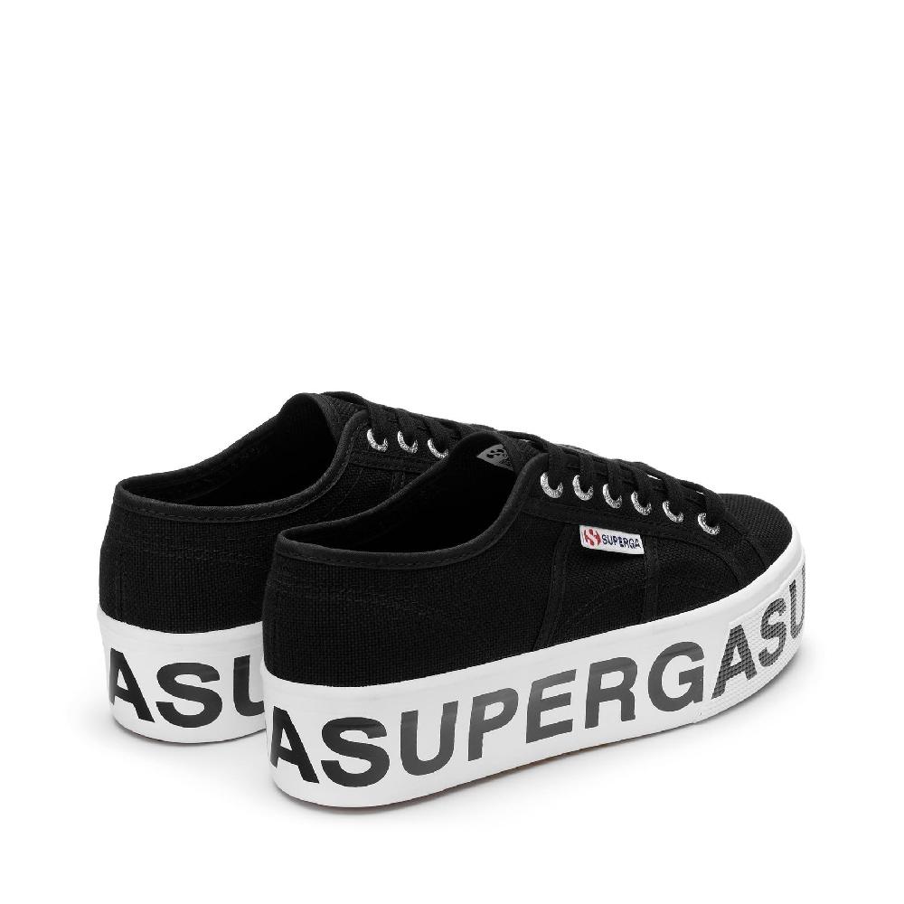 Superga 2790 PLATFORM LETTERINGBLACK