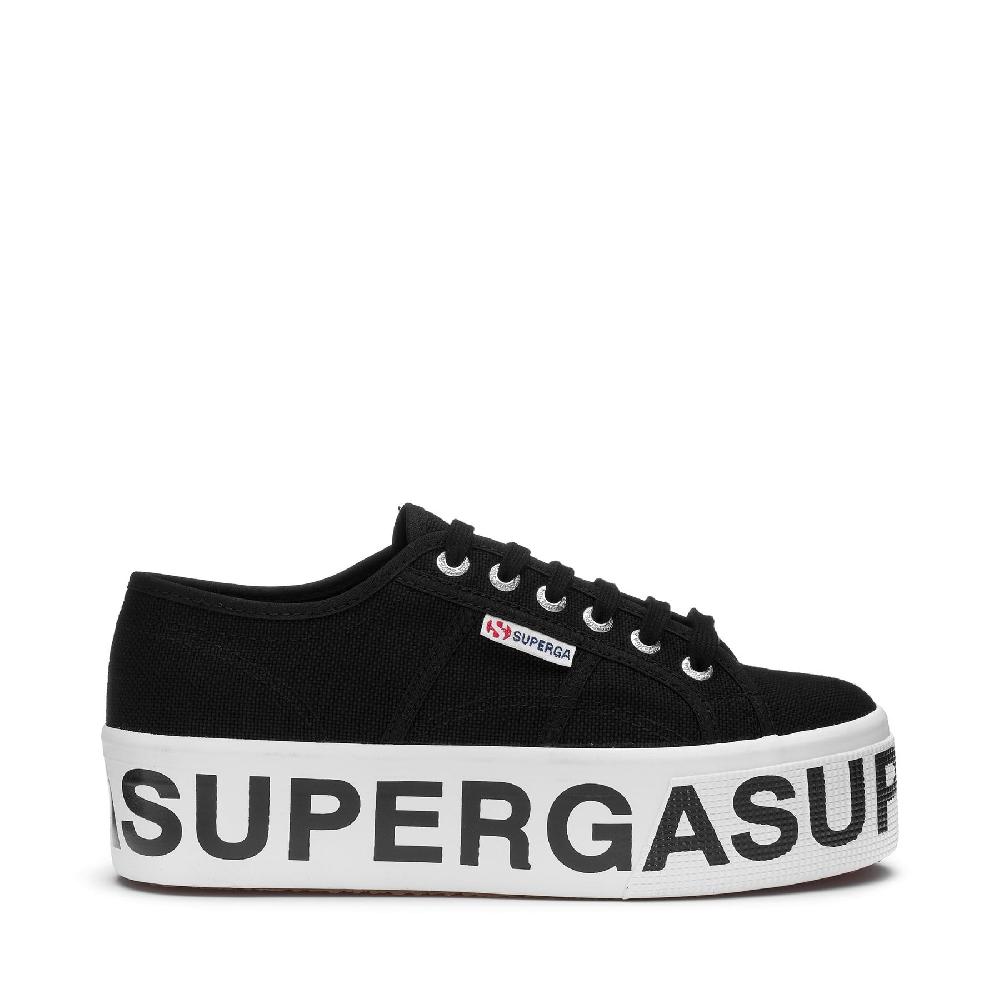 Superga 2790 PLATFORM LETTERINGBLACK