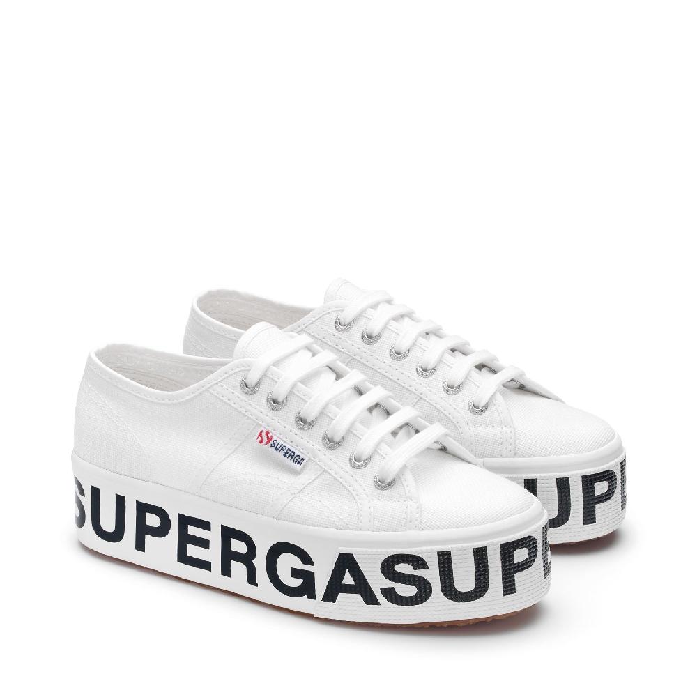 Superga 2790 PLATFORM LETTERINGWHITE