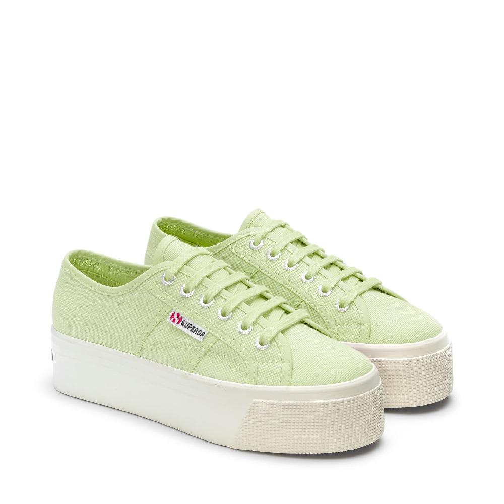 Superga 2790 PLATFORMGREEN PRIMROSE-F AVORIO