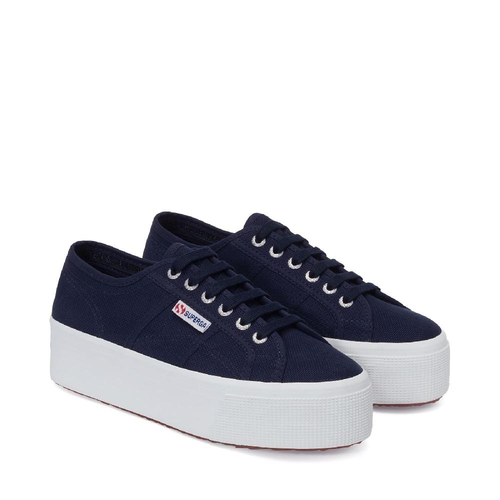 Superga 2790 PLATFORMNAVY-FWHITE