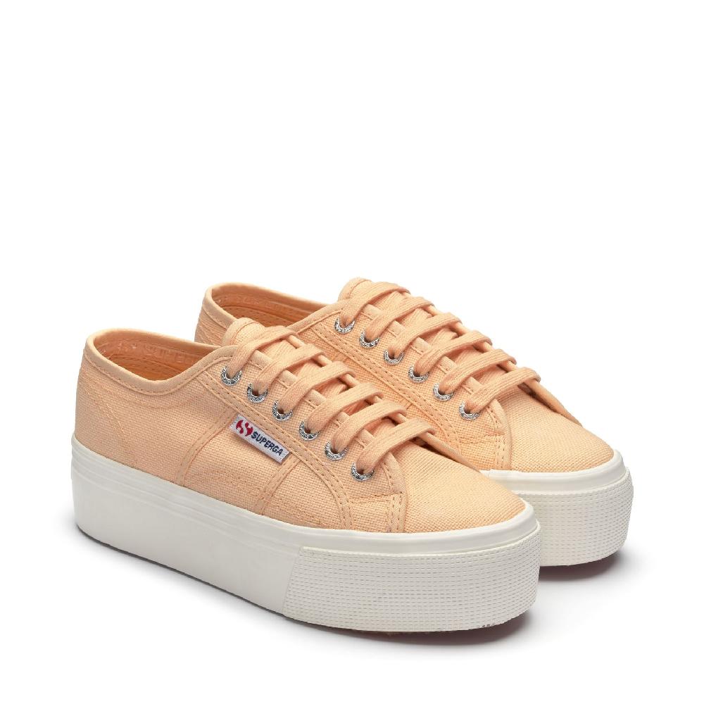 Superga 2790 PLATFORMORANGE APRICOT-F AVORIO