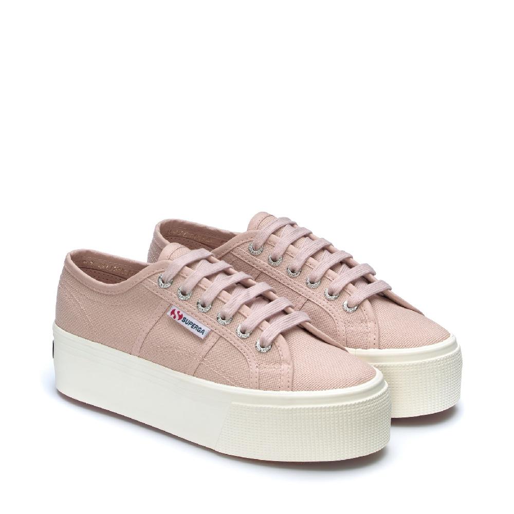Superga 2790 PLATFORMPINK SKIN-F AVORIO